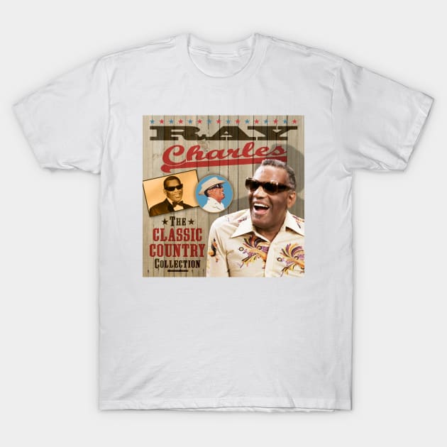 Ray Charles - The Classic Country Collection T-Shirt by PLAYDIGITAL2020